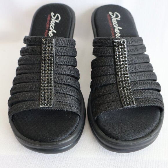 Skechers Rumblers Hotshot Sandals - Black - size 7 - Picture 1 of 11